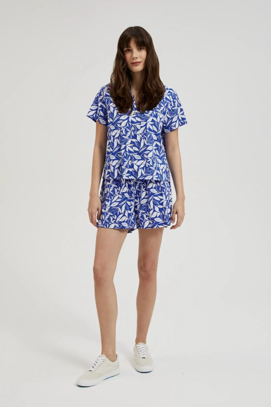 Dámské šortky MOODO - světle modrá Velikost: XS