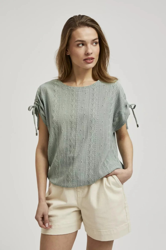 Dámská halenka MOODO - olivová Velikost: XS