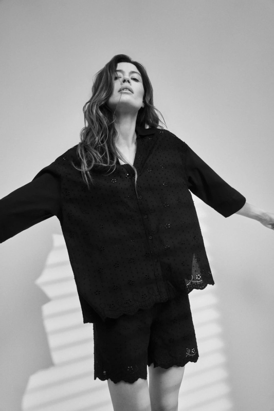 Dámská košile MOODO - černá Velikost: L