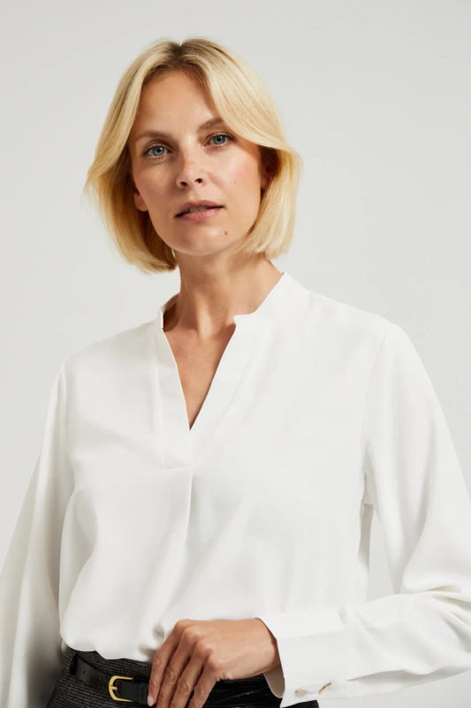 Dámská halenka Moodo - bílá Velikost: XL