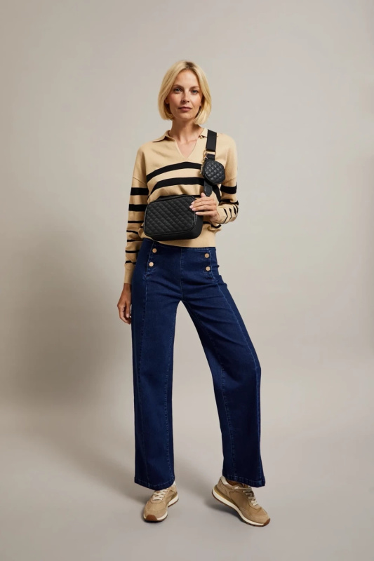 Dámská kabelka se širokým popruhem MOODO - černá