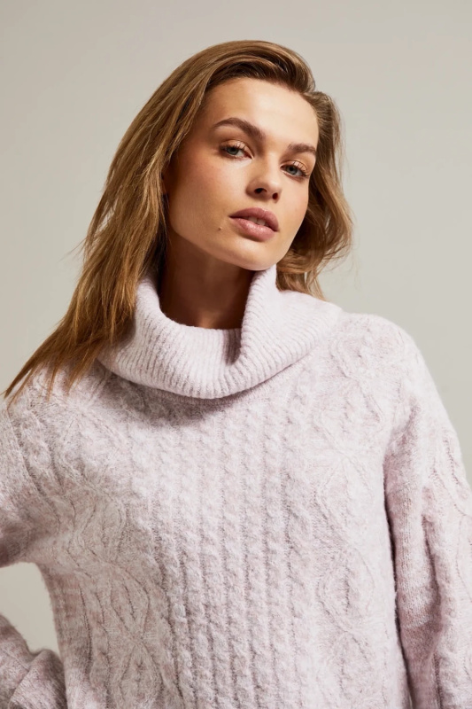 Dámský svetr MOODO - růžový Velikost: M