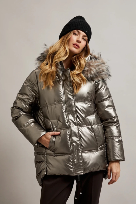 Dámská čepice Moodo s flitry - černá