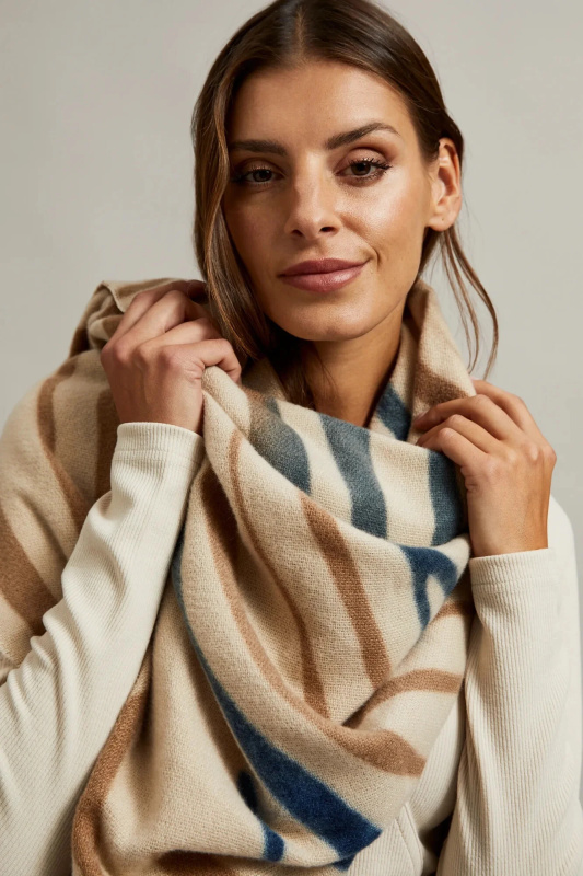 Dámský šátek se vzorem MOODO - béžový