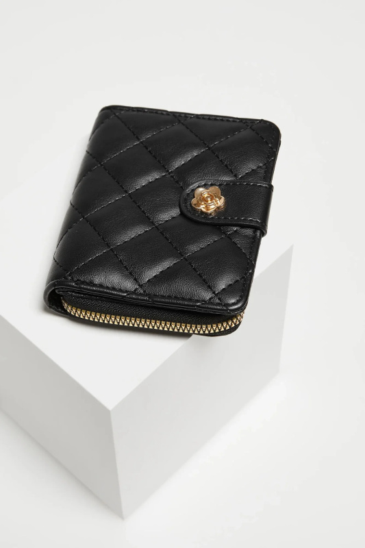 Dámská prošívaná peněženka MOODO - černá