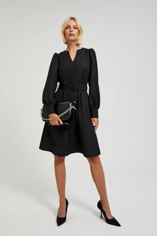 Dámská elegantní kabelka s řetízkem MOODO - černá