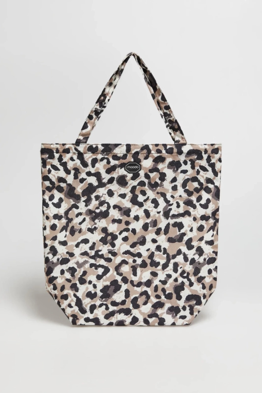 Bavlněná taška se zvířecím vzorem MOODO - černá