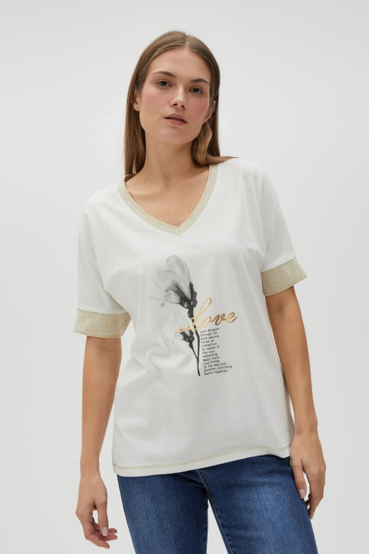 Dámské tričko MOODO - bílé Velikost: XS