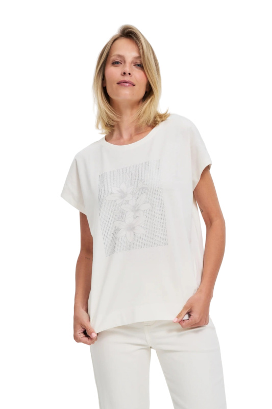 Dámská halenka k.r. MOODO bílá-XL