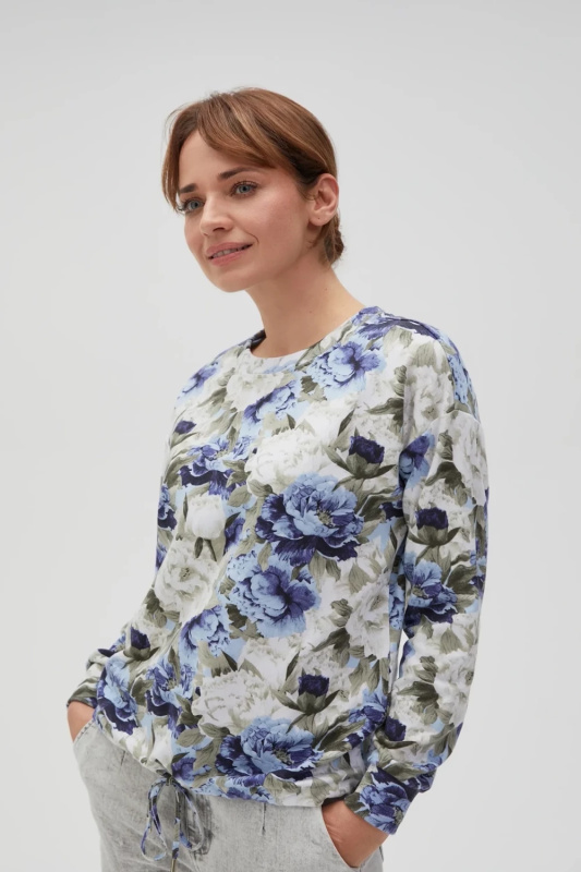 Dámská halenka d.r. MOODO modro-bílá-S