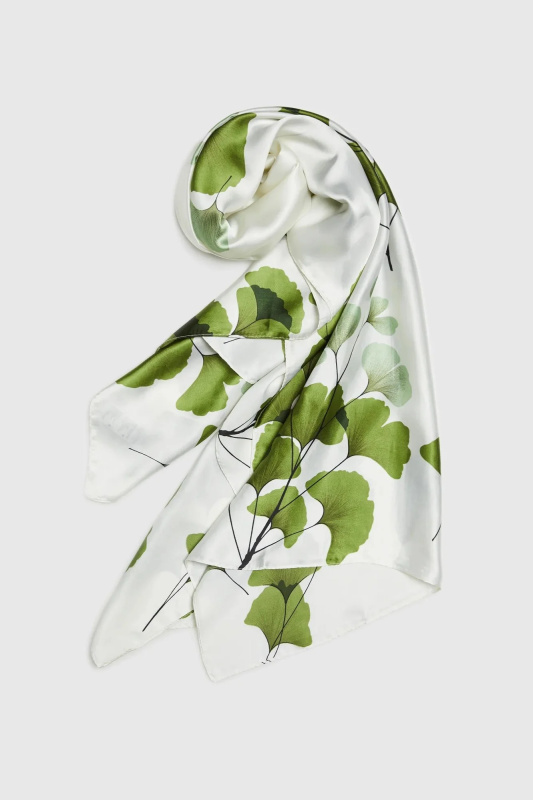 Dámský šátek s potiskem MOODO - zelený