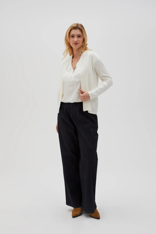 Dámský svetr MOODO - bílý Velikost: XS