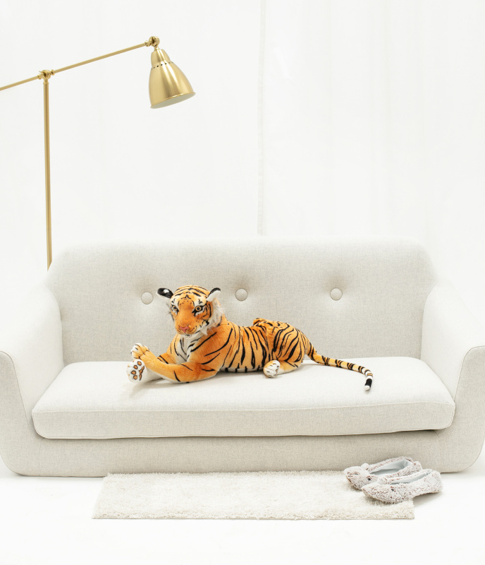 Tomido Plyšový tygr 70 cm oranžový