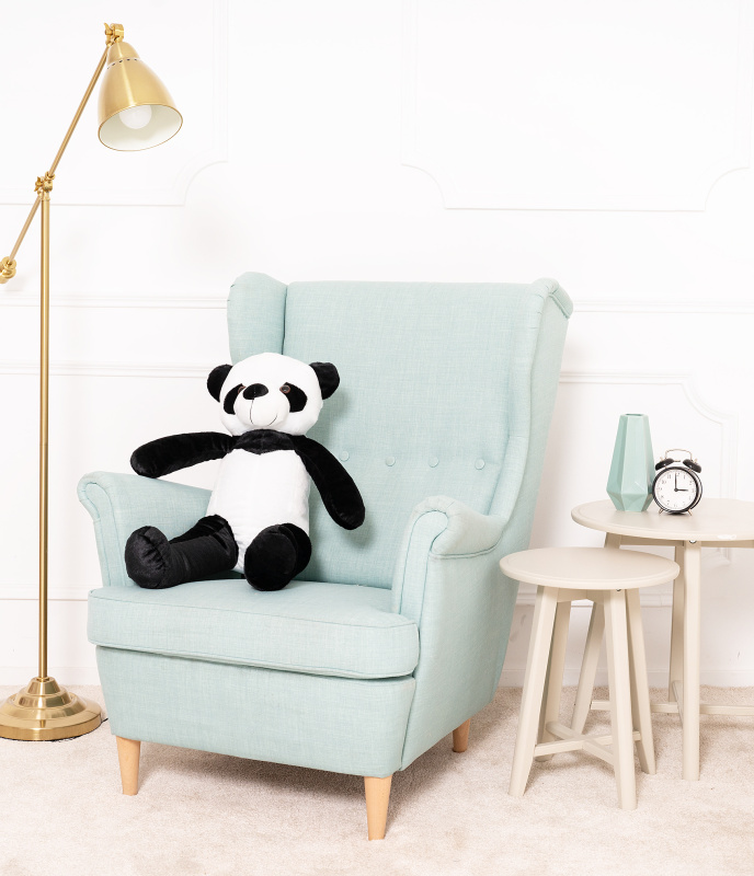 Tomido Plyšová panda 70 cm bílo-černá