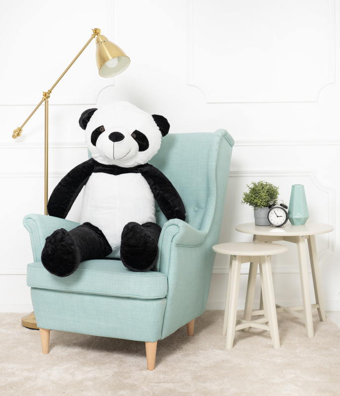 Tomido Plyšová panda 130 cm bílo-černá