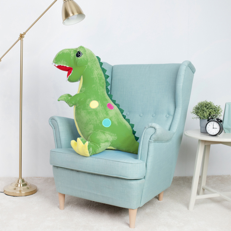 Plyšový dinosaurus EDI 110 cm zelený