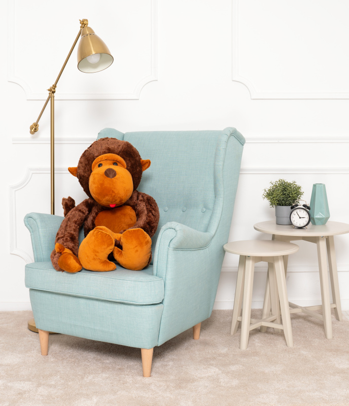 Velká plyšová opice 90 cm