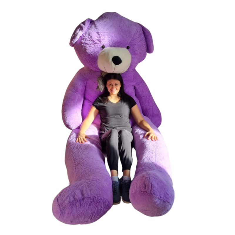 Velký plyšový medvěd Classico 300 cm fialový