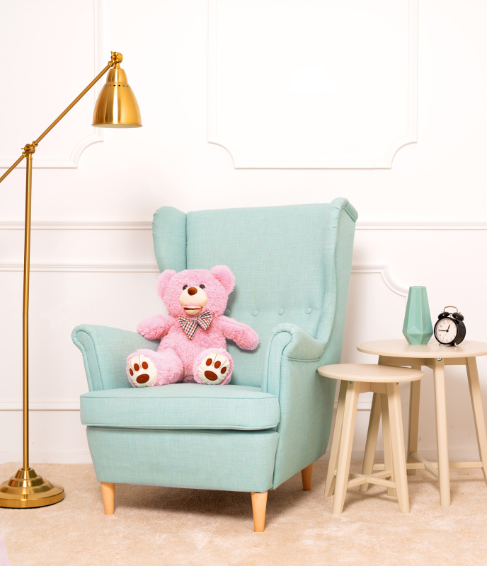 Tomido Miś Gustaw Amigo 70cm różowy Kolor: różowy, Warianty rozmiarowe: 70 cm