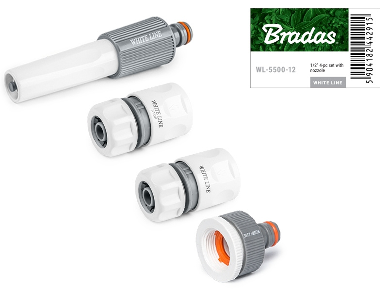 BRADAS Postřikovací 4 dílný komplet WHITE LINE pro hadici 1/2