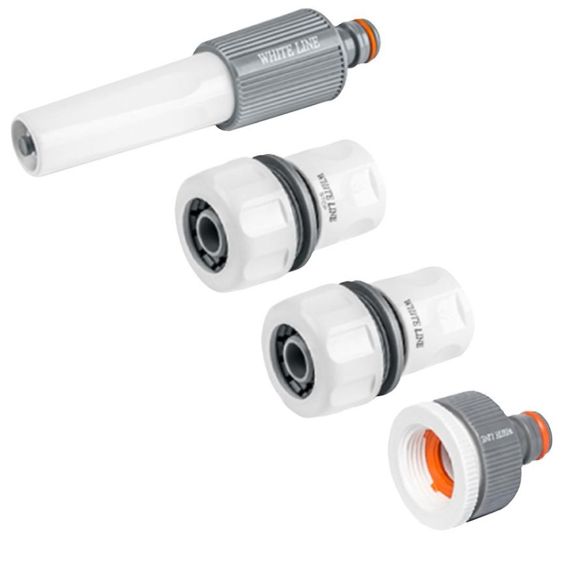 BRADAS Zavlažovací 4 dílný komplet White Line pro hadici 3/4"