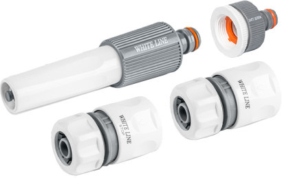 BRADAS Zavlažovací 4 dílný komplet White Line pro hadici 3/4"