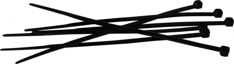 Stahovací pásky plastové 4,8x300mm BRADAS UV BLACK - 100ks
