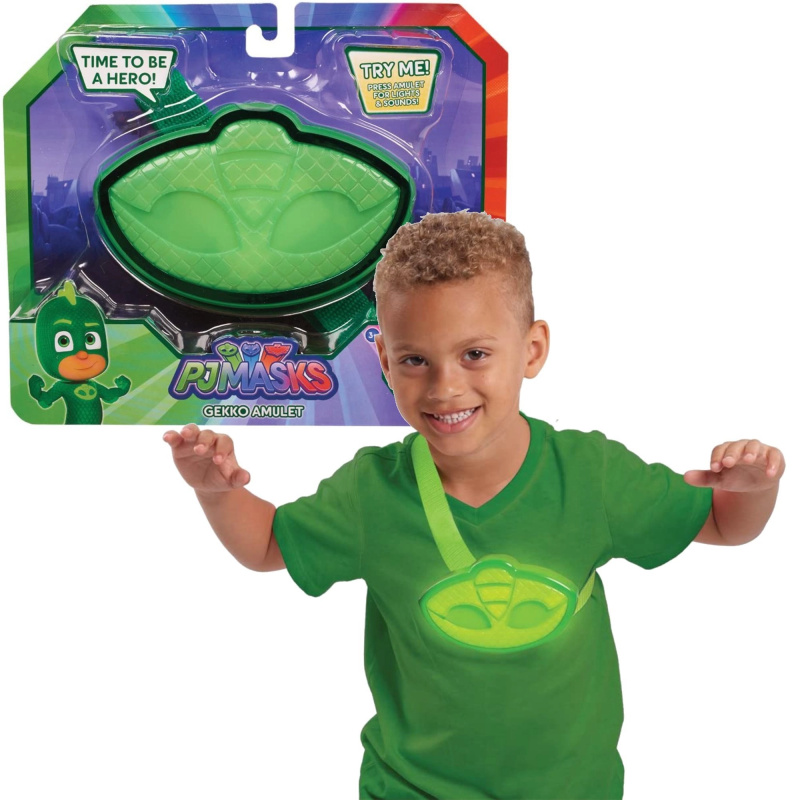 PJMasks amulet gekko se světlem a zvukem, zelený