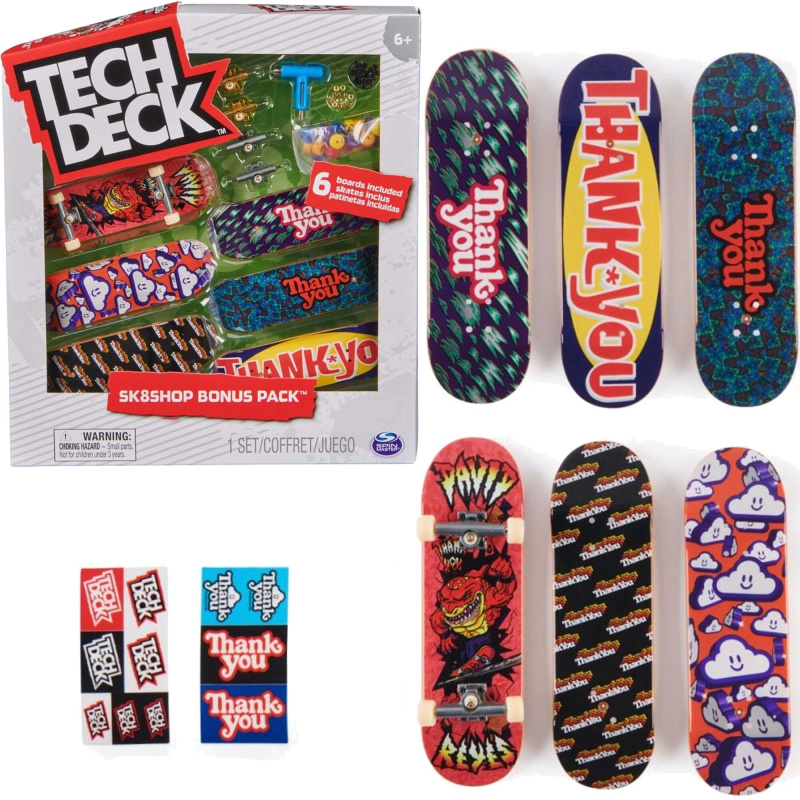 Tech Deck Sk8Shop 6pack Thank You bonus set fingerboardů s příslušenstvím