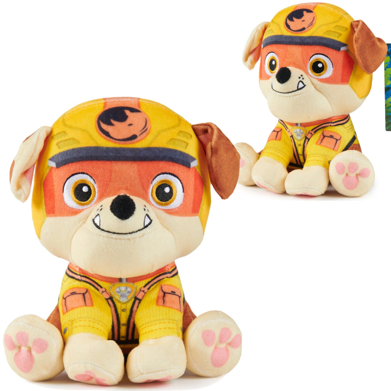 Plyšák PAW PATROL Jungle Pups Rubble 18 cm