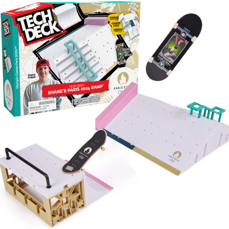 Tech Deck fingerboard rampa Shane O'Neill Paris 2024 s deskou