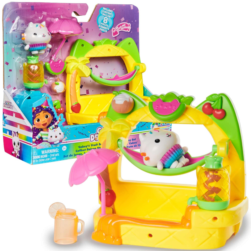 Kocí domek Gabi balkónová smoothie párty s figurkou Cakey a doplňky