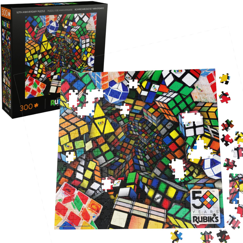 Puzzle rubik’s cube 50. výročí – 300 dílků