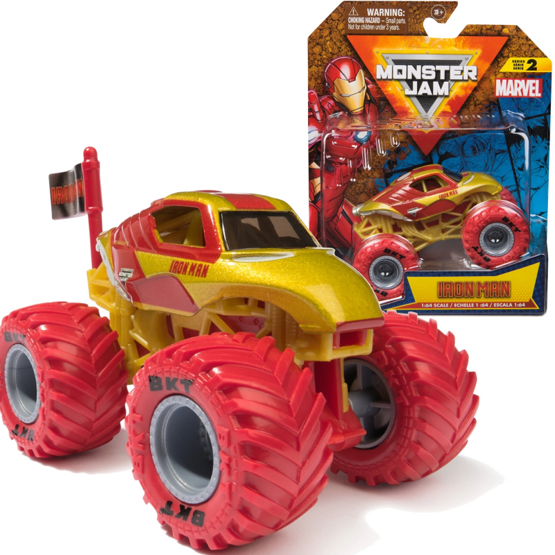 Spin Master Monster Jam Marvel Iron Man monster truck 1:64