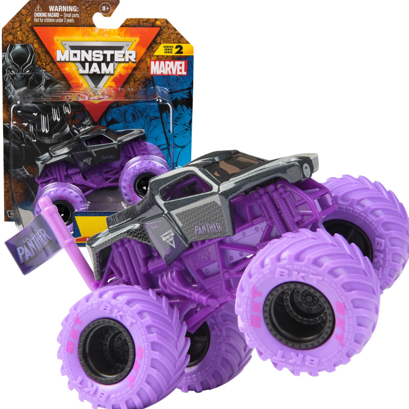 Spin Master Monster Jam monster truck Marvel Black Panther 1:64