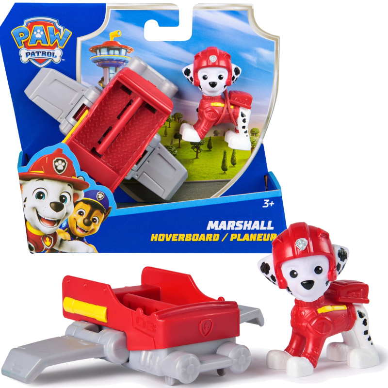 Paw Patrol Marshall figurka s hoverboardem 6 cm
