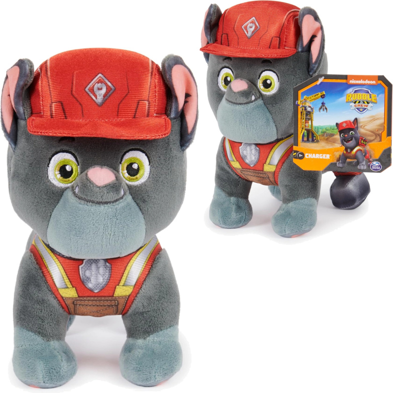 Plyšák Charger z PAW PATROL: RUBBLE & CREW 19 cm