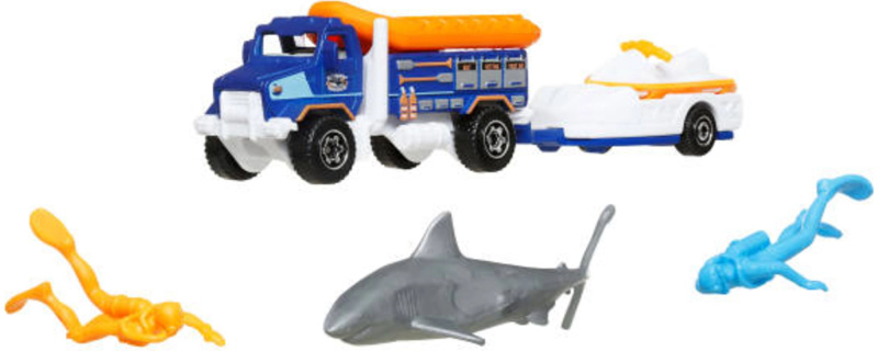 Matchbox Adventure MBX Ocean Rescue záchranný set s vozidly a doplňky