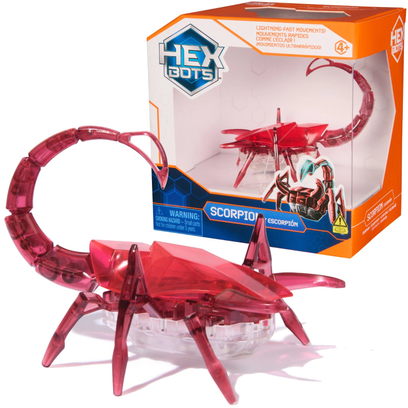 Hex Bots pohyblivá figurka škorpiona červená se světlem