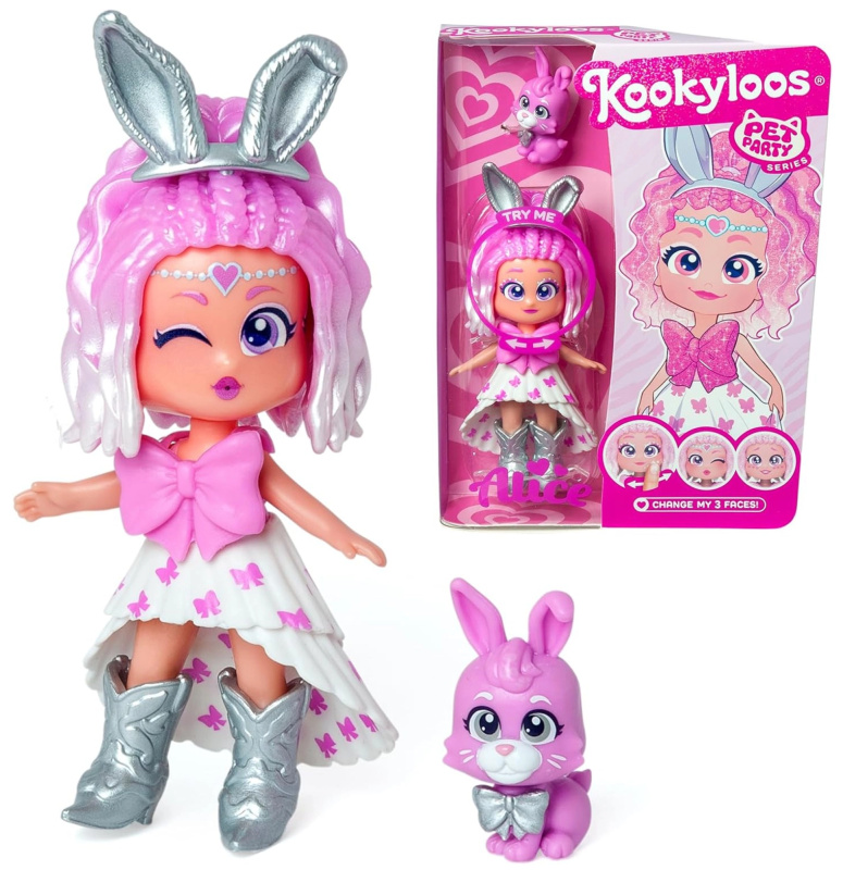 KookyLoos Pet Party Alice – sběratelská figurka s králíčkem