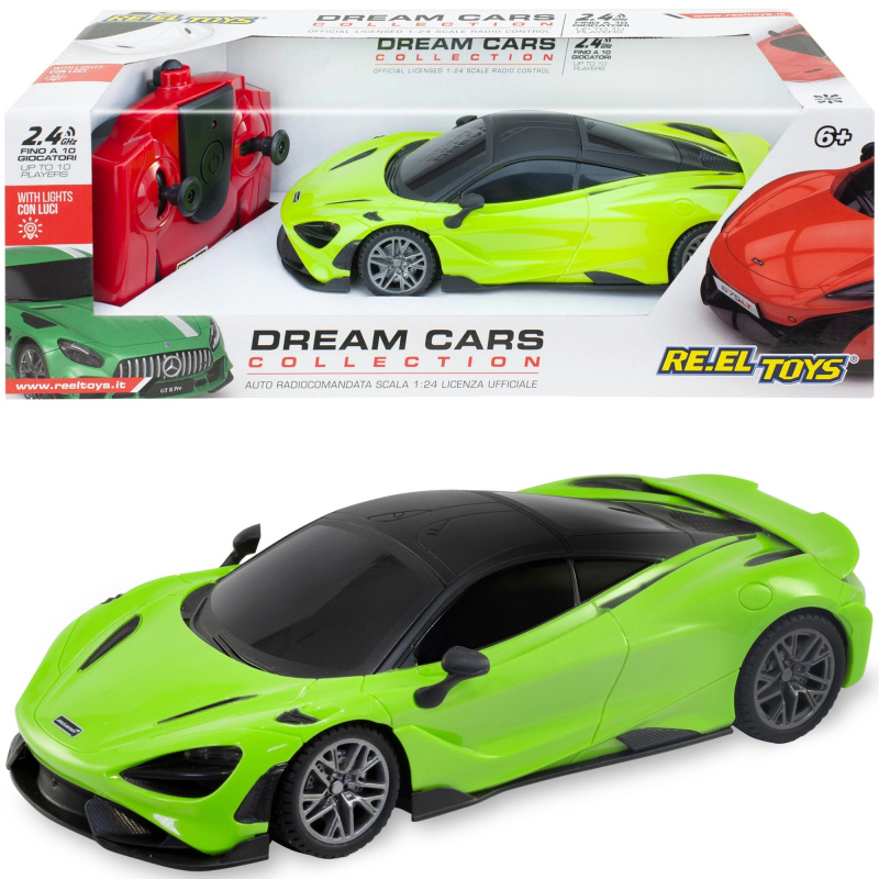Reel Toys McLaren 765LT RC auto na dálkové ovládání 1:24 zelené 17 cm - 1 kus