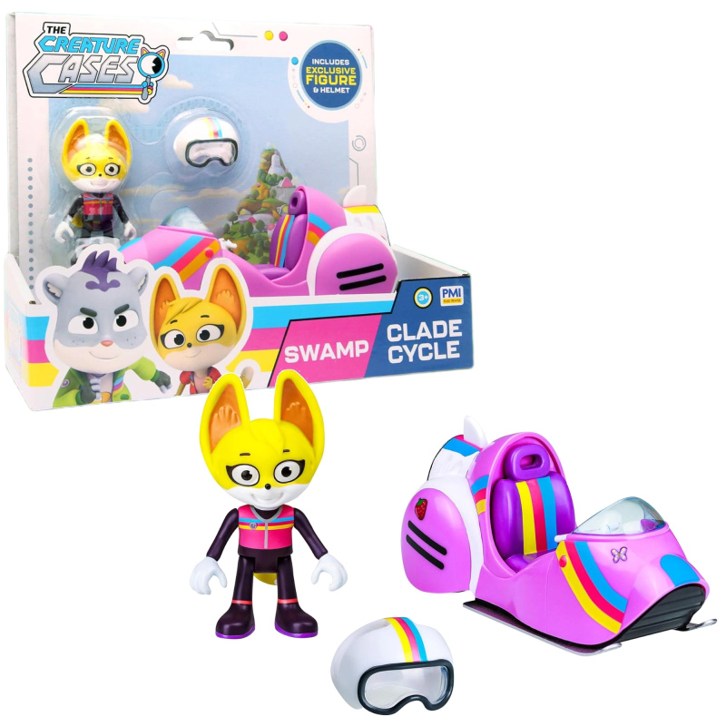 The Creature Cases figurka Kit Casey s terénním motocyklem do bažin