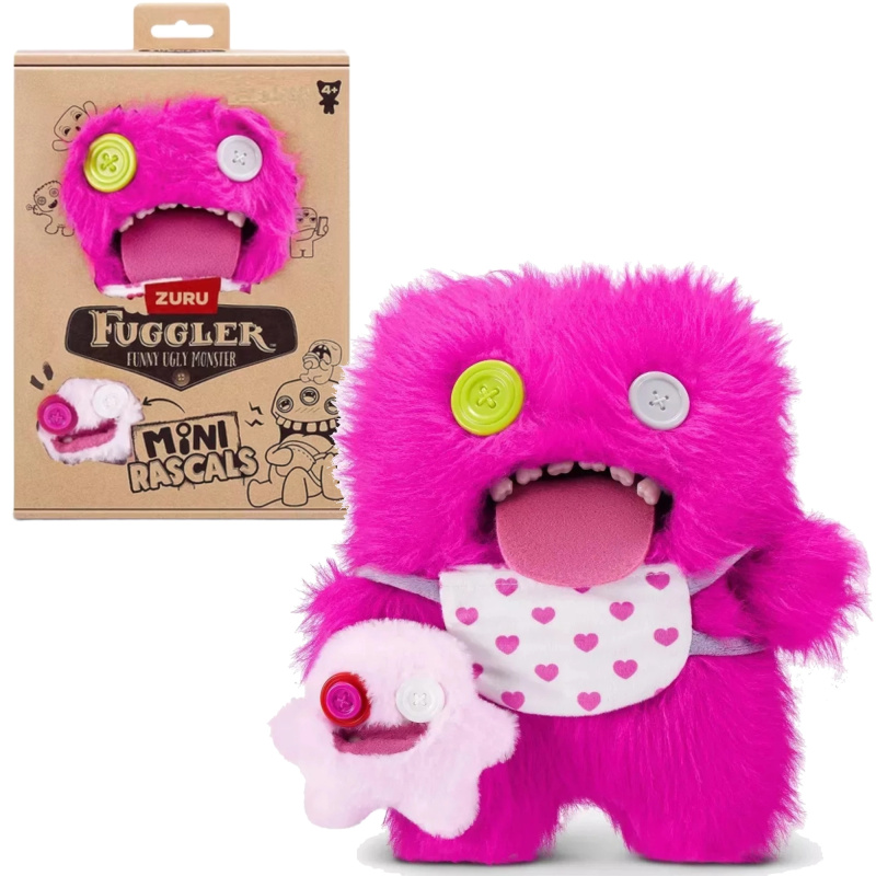 Sada plyšák Fuggler Mini Rascals Oogah Boogah + Baby Fugg - 1 kus