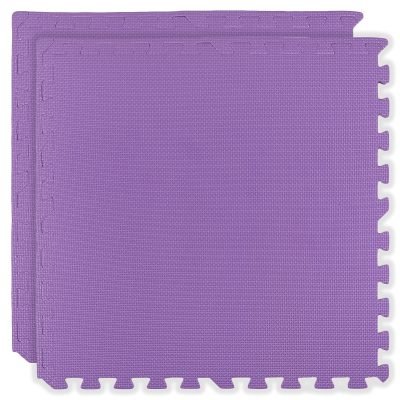 Humbi pěnová podložka 120 × 60 cm, velké voděodolné pěnové puzzle, fialová, 2 díly