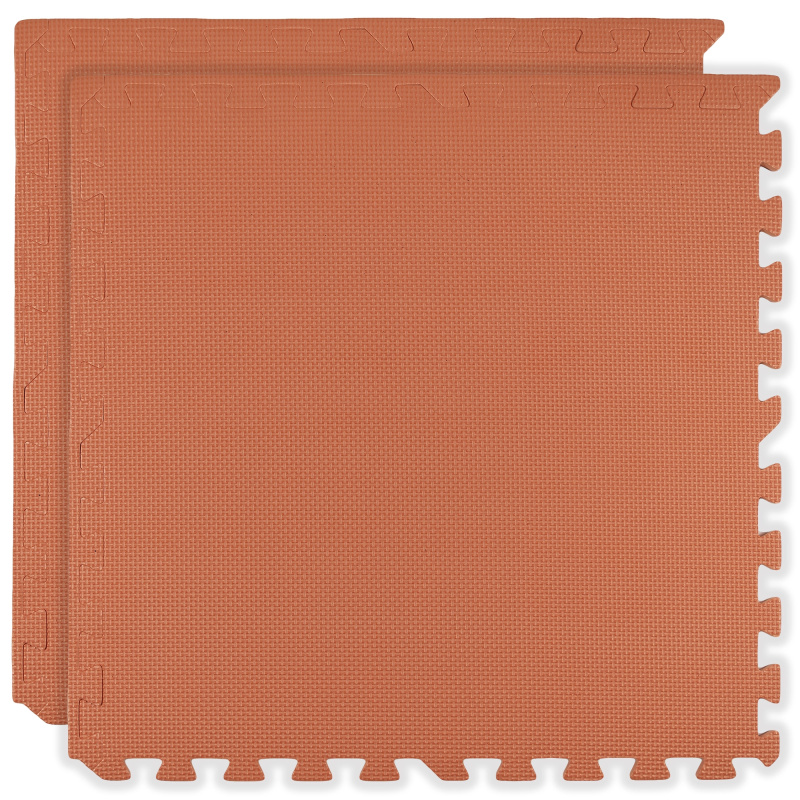 Pěnová podložka HUMBI 120 × 60, velké voděodolné pěnové puzzle, 2 ks, broskvová