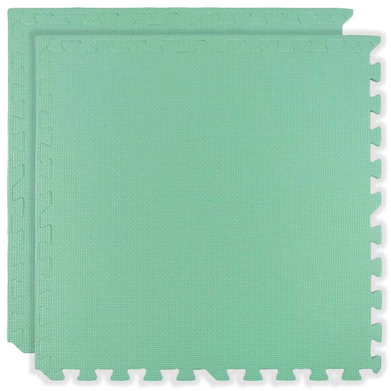 Měkká pěnová podložka HUMBI 120 × 60 cm, voděodolné velké puzzle, 2 ks, mátová