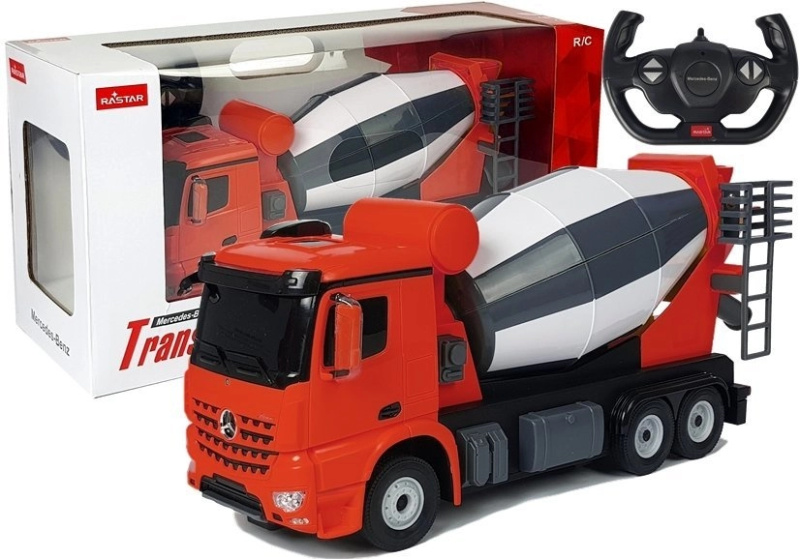 Auto na dálkové ovládání Mercedes-Benz Arocs Rastar 1:14 červené