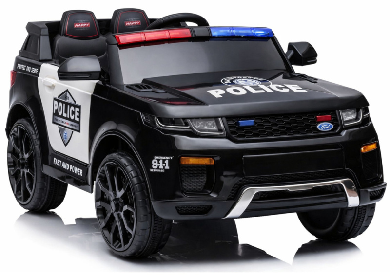 Dětské elektrické policejní auto BBH-021 černé