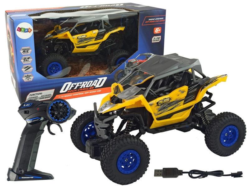 Dálkové ovládání off-road 2,4 GHz 1:16 žlutá