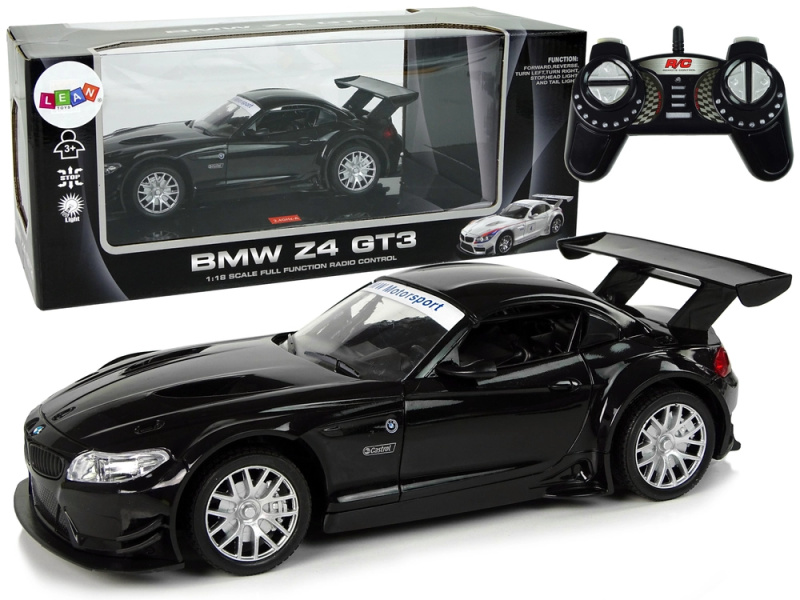 Sportovní auto R/C 1:18 BMW Z4 GT3 černé 2.4 G Světla